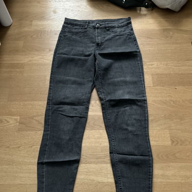 schwarz/graue Skinny Jeans
