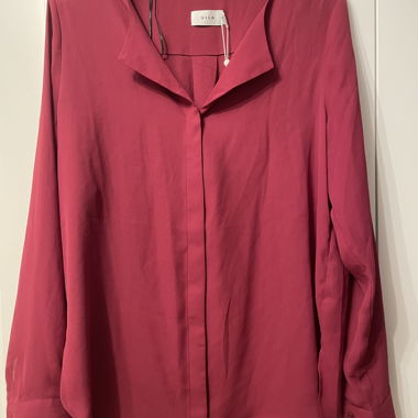 VILA Burgundy Blouse