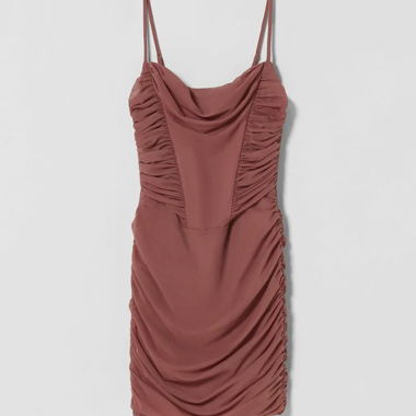 Pink mini dress