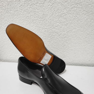 Chaussures italiennes en cuir bleue nuit