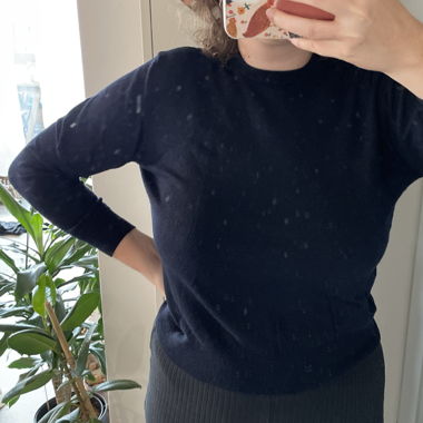 Dunkelblauer Navyboot Pullover Gr. M/L