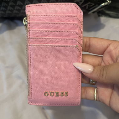 Porta carte Guess rosa