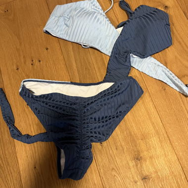 Blue bikini