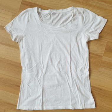 T-Shirt weiss, 'Ellen Amber', Gr. M