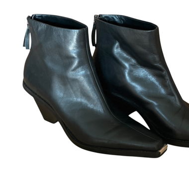 Schwarze Zara Ankle Boots mit Absatz