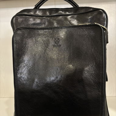 Zaino premium in pelle nera