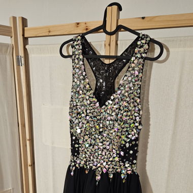 Party Glitzer Mini Kleid mit eingebauten Pads
