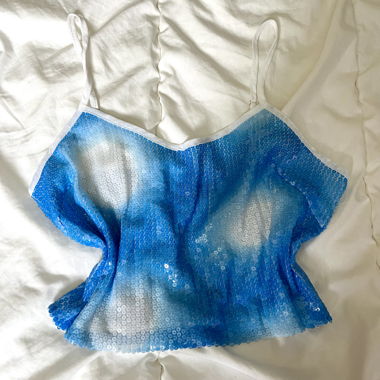 Beauty Angel GOLD Blue Sequin Cami 