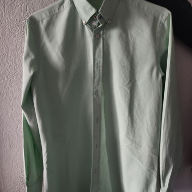 Mintgrüne Oxford-Hemd