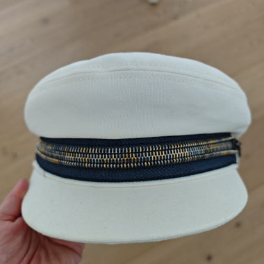 Chapeau blanc en lin - Doria made in Italy