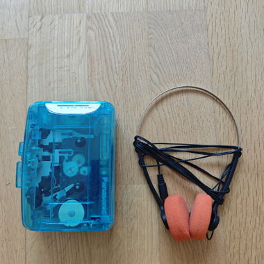 Walkman mit Kopfhörer