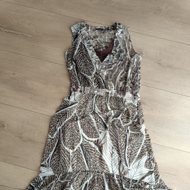 Abito fantasia marrone con top