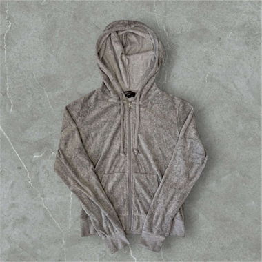 vintage juicy couture zip up jacket in grey