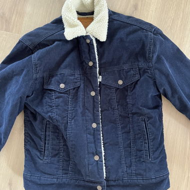 Giacca in velluto a coste Levi's Sherpa Cord Navy S