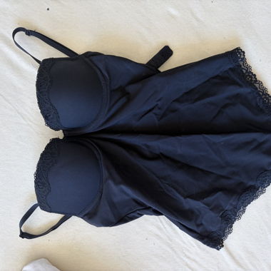 H&M Black Negligé Dress