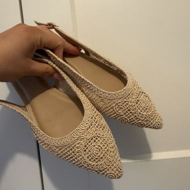 Ballerines Slingback à bout pointu, taille 40