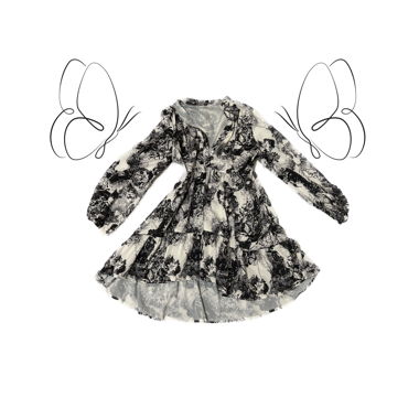 Kleid (schwarz/weiss)
