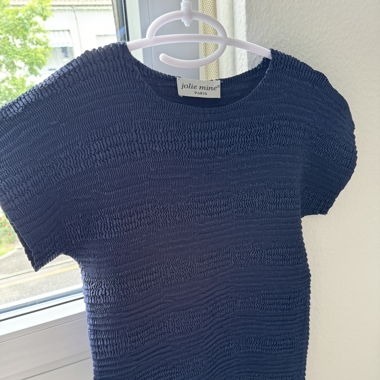 Vintage crumpled silk top