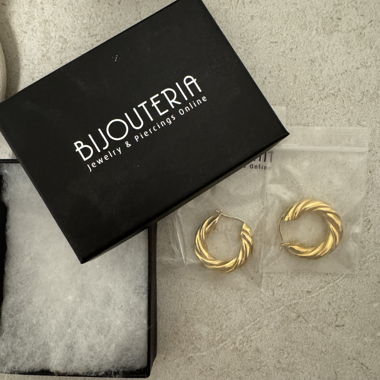 Gold Earrings Bijouteria