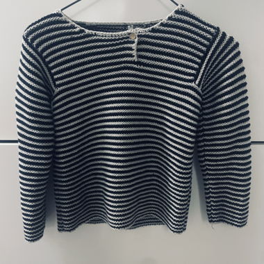 Pull en maille à rayures