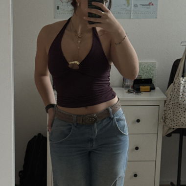 Burgundy halter top 