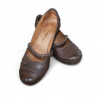 Ballerines en cuir marron Air Step