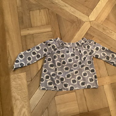 Chemise ronds bonpoint, fermeture éclaire dans dos