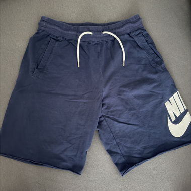 Shorts Nike bleu marine en coton taille M