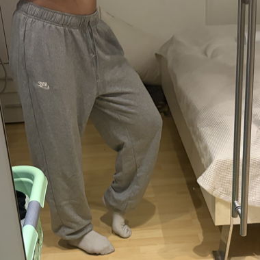 Grey Nike sweatpants