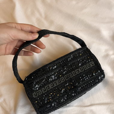 sequin shoulder bag