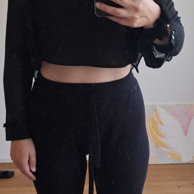 Schwarze Bluse von Trafaluc Zara