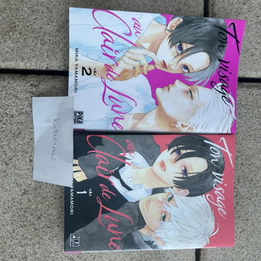 Manga Gesicht im Mondschein