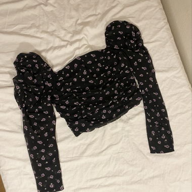 Black Floral Shirt