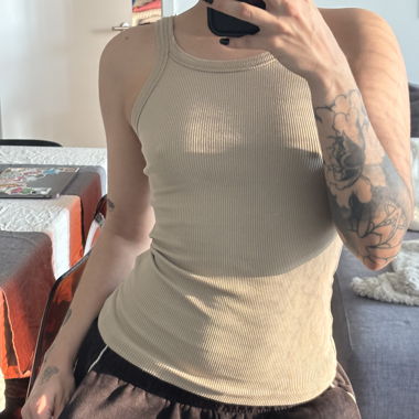 Débardeur beige 