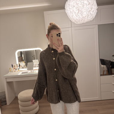 Hazelnut brown cardigan