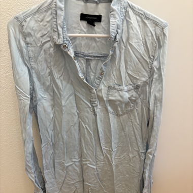 Jeans Hemd Kleid