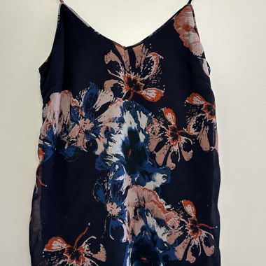 Floral top with spaghetti straps