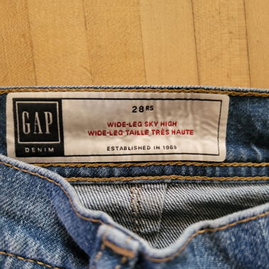 Wide leg Sky high Gap jeans 