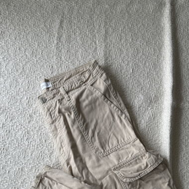 Beige Cargohose