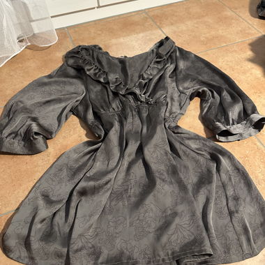 Olive Satin Dress