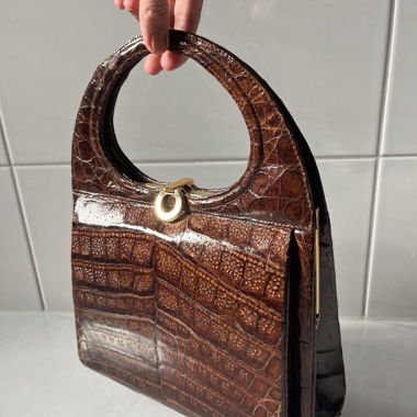 Sac à main vintage marron