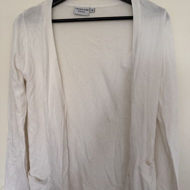 Cardigan Basic TrendOne bianco Tg. M