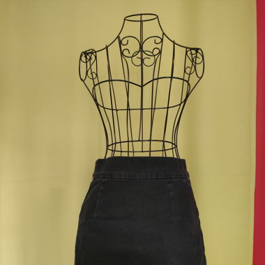 Mini Jeansrock - schwarz, L 40 cm