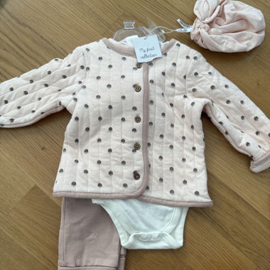 Rosa Baby-Set 3-teilig