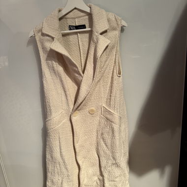 Gilet lungo Zara effetto bouclé