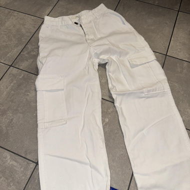 White Cargo Pants