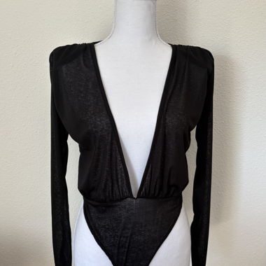Body in mesh nero PLT - M
