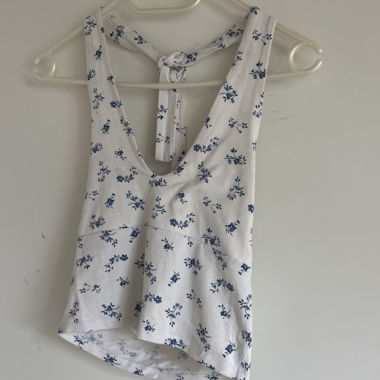 floral neckholder top