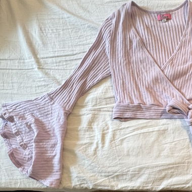 Purple long sleeve top 
