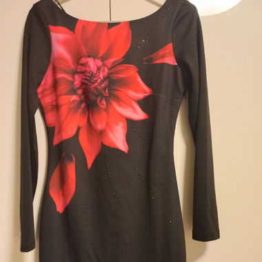 Desigual Schwarz Blume